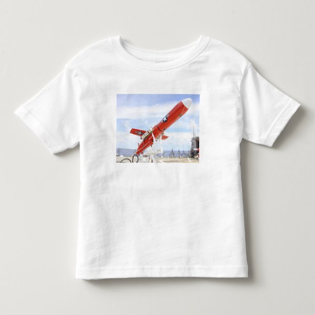A BQM-74E Chukar drone-redo för uppskjutning Tee Shirt (Framsida)