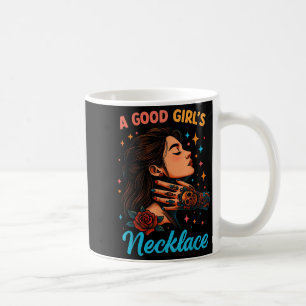 A Bra Girl's Favorite Necklace Quote Kaffemugg