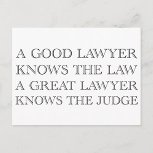 A Bra Lawyer Vykort