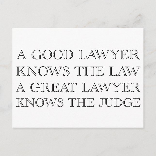 A Bra Lawyer Vykort (Framsida)