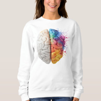 A brain divided between logical and creative sides t shirt
