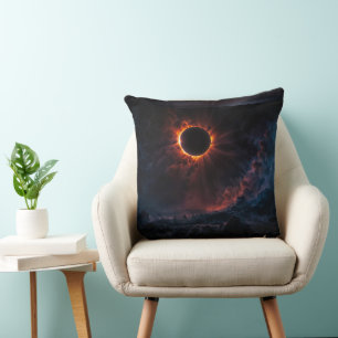 A Breathtake Solar Eclipse AI Art av Xzendor 7 Kudde