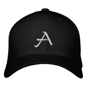 A-Brev Embroized - Anpassningsbar initial Broderad Keps