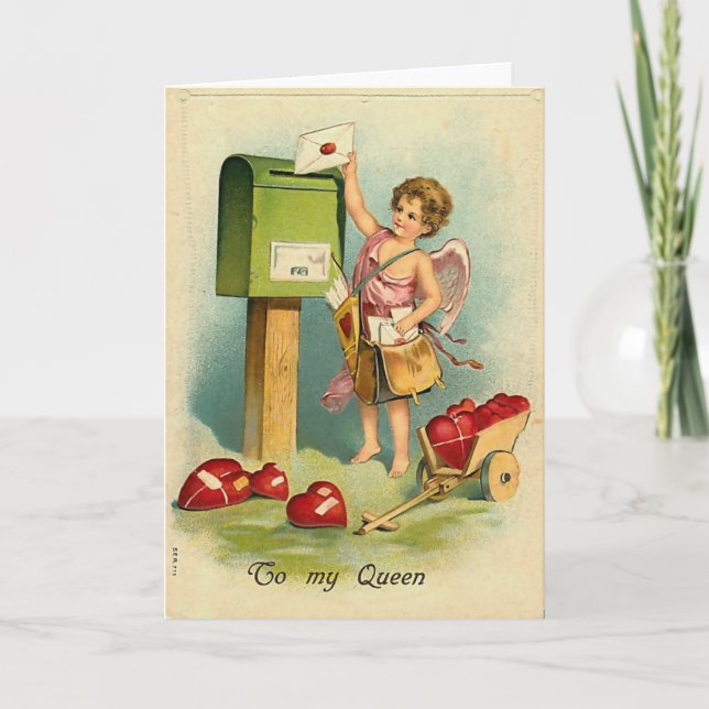 A brev för min drottning helgkort (Framsida)