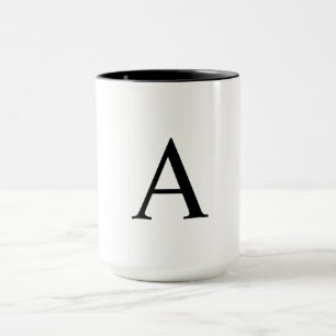 A Brev Monogram Personlig mugg