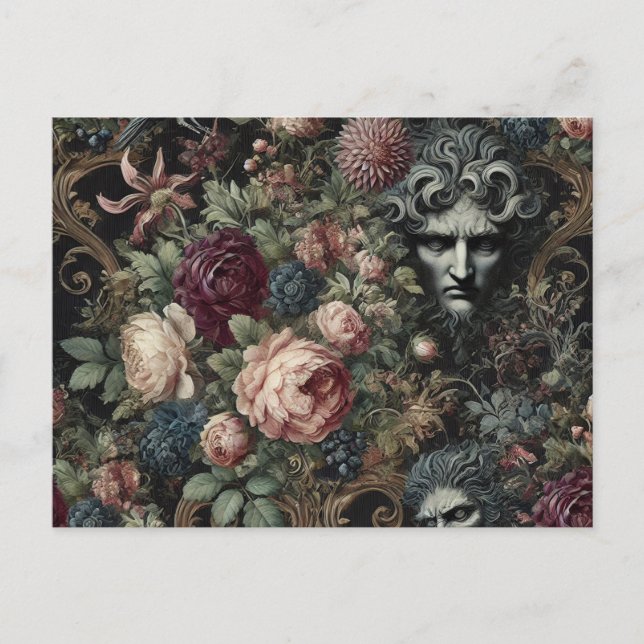 🩸 A Brev till Lunacy - Gothic Victorian Helg Vykort (Framsida)