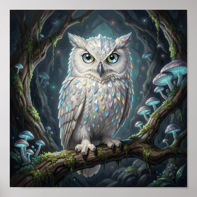 A brilliant white owl poster (Framsidan)