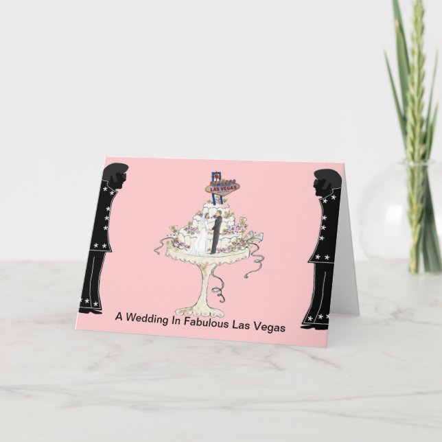 A Bröllop i Fabulous Las Vegas Card Kort (Framsida)