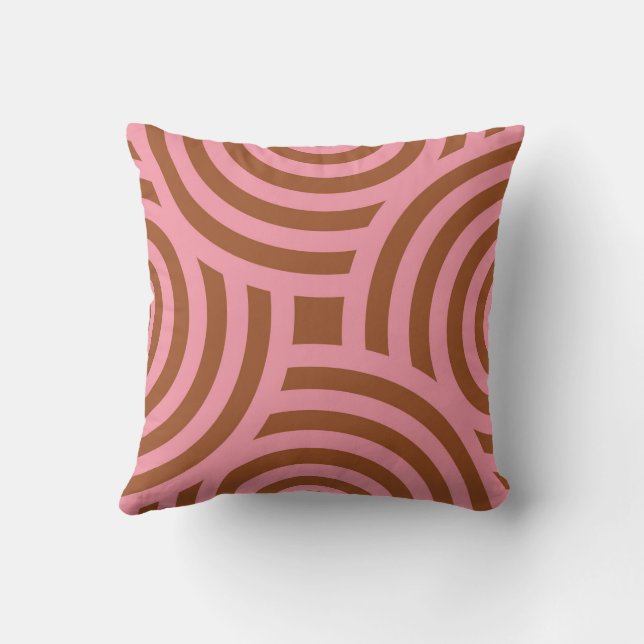 a brown pink cute  kudde (Baksida)
