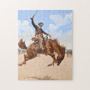 A Buck Jumper 1893 - Frederic Remington Pussel