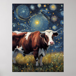 A Bull i Starry-natten Poster