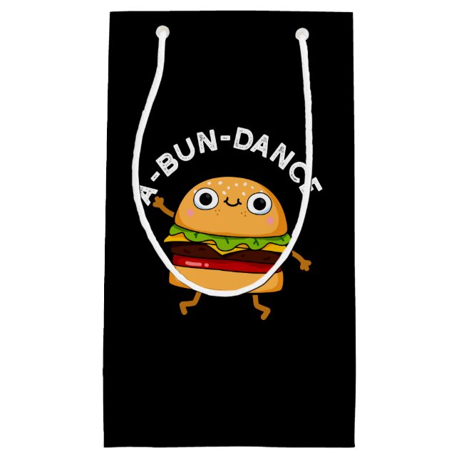 A-bun-dansfunny Dancing Burger Pun Mörk BG (Framsidan)