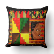 A Burst of Kwanzaa Throw Dekorativ kudde