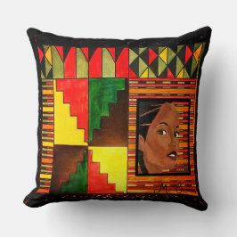 A Burst of Kwanzaa Throw Dekorativ kudde