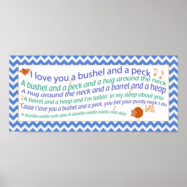 A Bushel och Peck Poster (Framsidan)