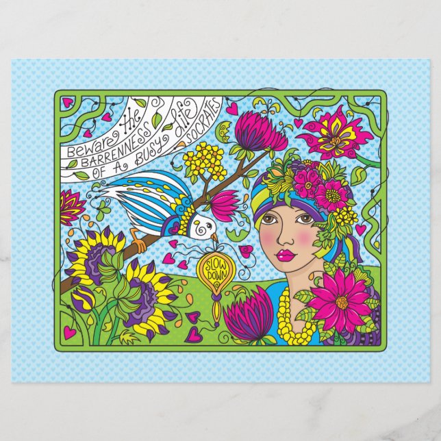 A Busy Life_Flat Papper Lakan 11" x 8,5" (Framsida)