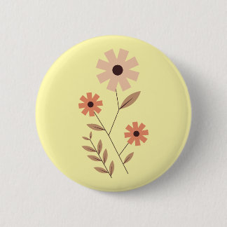 a button with a painting in the shape of a cosmos knapp