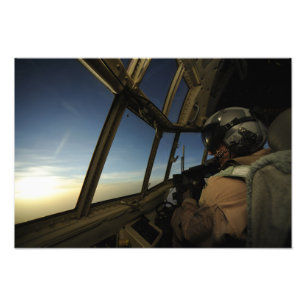 A.C. - 130 Hercules pilot- bildläsningar Fototryck