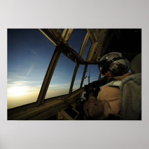 A.C. - 130 Hercules pilot- bildläsningar Poster