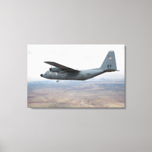 A.C. - 130 Hercules soars till och med himmlen Canvastryck