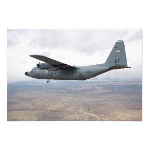 A.C. - 130 Hercules soars till och med himmlen Fototryck