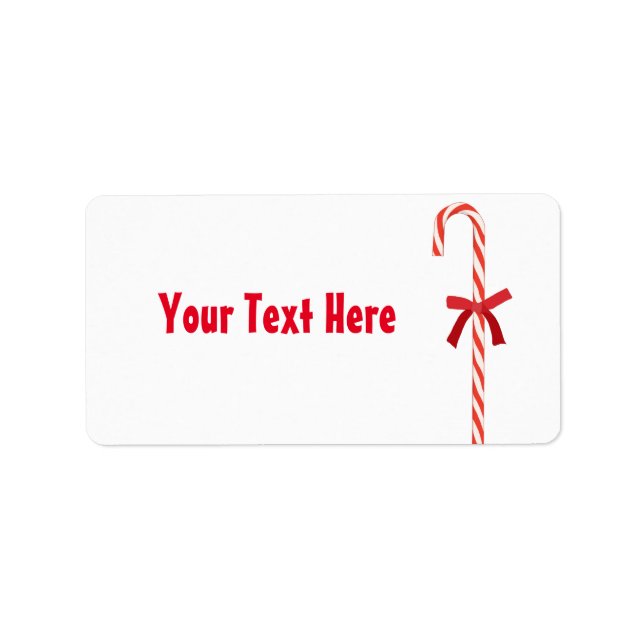 A CANDY CANE ADRESSETIKETT (Framsidan)