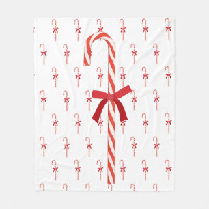 A CANDY CANE FLEECEFILT