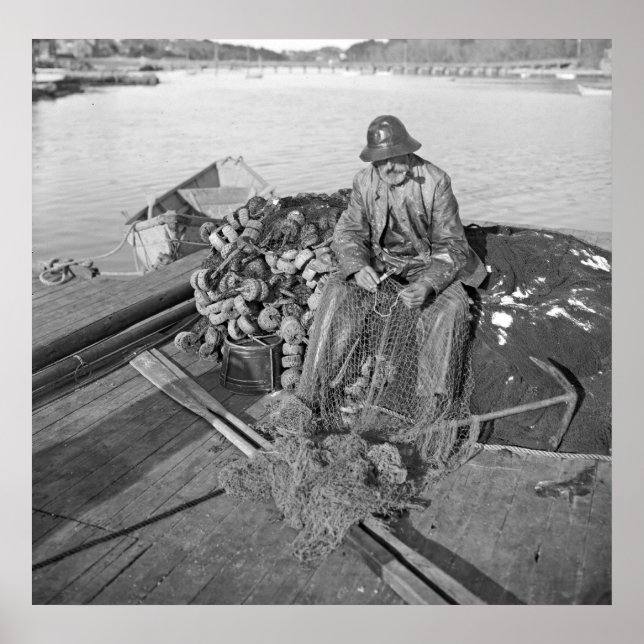 A Cape Ann Fisheries, Gloucester 1905 Poster (Framsidan)