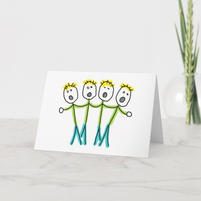 A Cappella Stickmen Kort (Framsida)