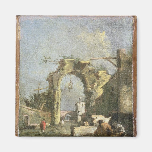 A Capriccio - Ruins, 1700-talet Magnet (Framsidan)