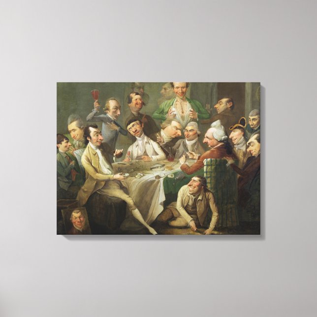 A Caricature Group, c.1776 (oil on canvas) Canvastryck (Framsida)