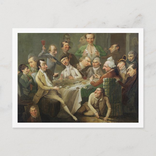 A Caricature Group, c.1776 (oil on canvas) Vykort (Framsida)