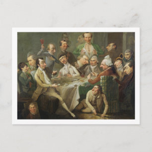 A Caricature Group, c.1776 (oil on canvas) Vykort