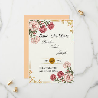 A Carnation of Kärlek Spara Datumet