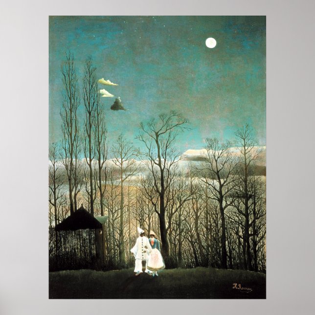 A Carnival Evening, Henri Rousseau Poster (Framsidan)