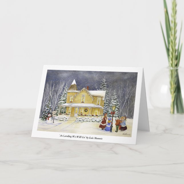 A-Caroling som vi ska går Helgkort (Framsida)