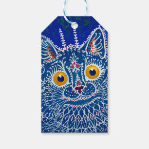 A Cat i Gothic Stil av Louis Wain Presentetikett