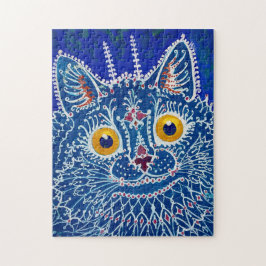 A Cat i Gothic Stil av Louis Wain Pussel
