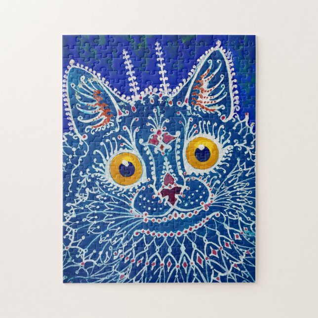 A Cat i Gothic Stil av Louis Wain Pussel (Vertikal)