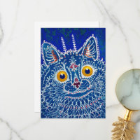A Cat i Gothic Stil av Louis Wain