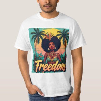 A celebration of tropical beauty and radiant energ t shirt