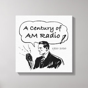 A Century of AM Radio Broadcasting Canvastryck