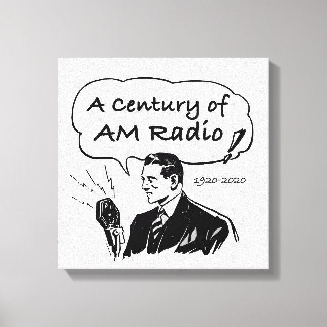 A Century of AM Radio Broadcasting Canvastryck (Framsida)