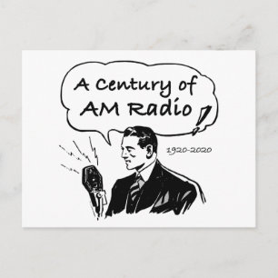 A Century of AM Radio Broadcasting Vykort