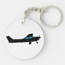 A Cessna in silhouette