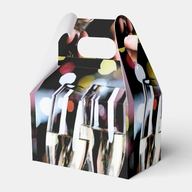 A Champagne Toast Presentaskar (Baksidan Sidan)