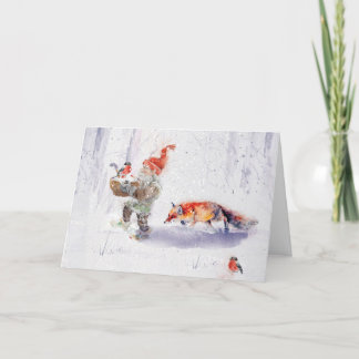 A charming Scandinavian winter scene Tack Kort