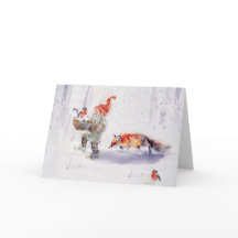 A charming Scandinavian winter scene 