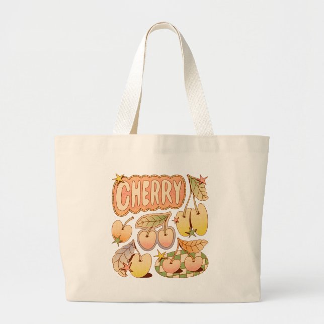 A Cherry/Cherry Illustrations Jumbo Tygkasse (Framsidan)