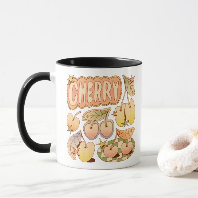 A Cherry/Cherry Illustrations Mugg (Med munk)
